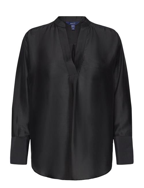 GANT Relaxed Stand Collar Blouse GANT Black