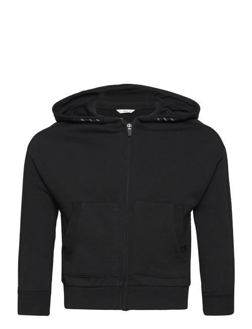 Se Mango Zipped Hoodie Mango Black ved Booztlet