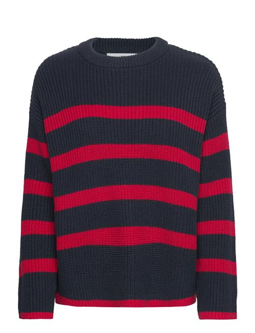 Slfbloomie Ls Knit O-Neck B Selected Femme Navy