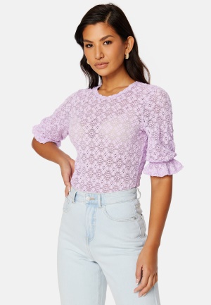 Se Happy Holly Padma lace top Lilac 40/42 ved Bubbleroom