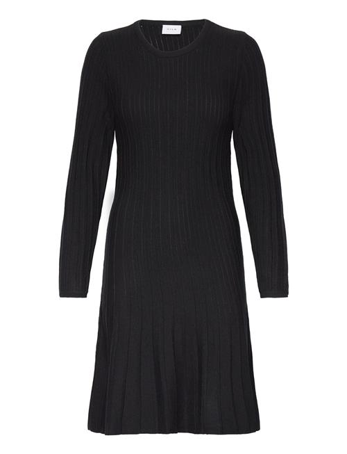 Vila Visachin New L/S Skater Knit Dress/Su Vila Black