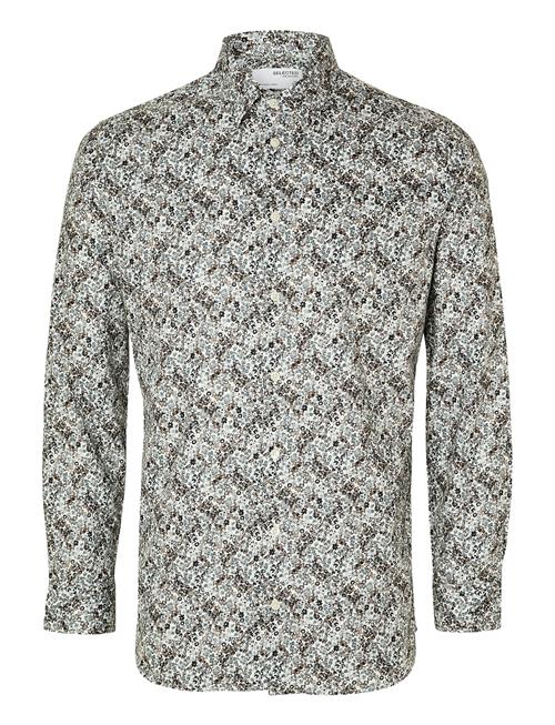 Slhslim-Ethan Shirt Ls Aop Noos Selected Patterned