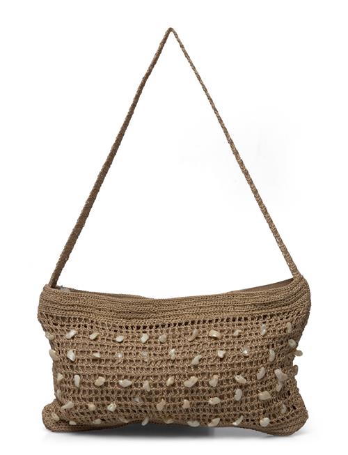 Crochet Bag With Shell Detail Mango Beige