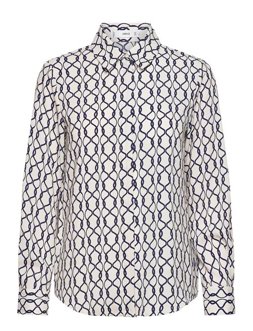 Mango Regular Flowy Shirt Mango Navy