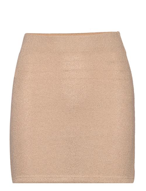 Knitted Miniskirt Mango Beige