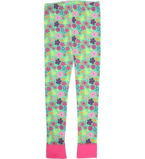 Se Katvig Leggings - GrÃ¸n m. Blomster ved KidsWorld