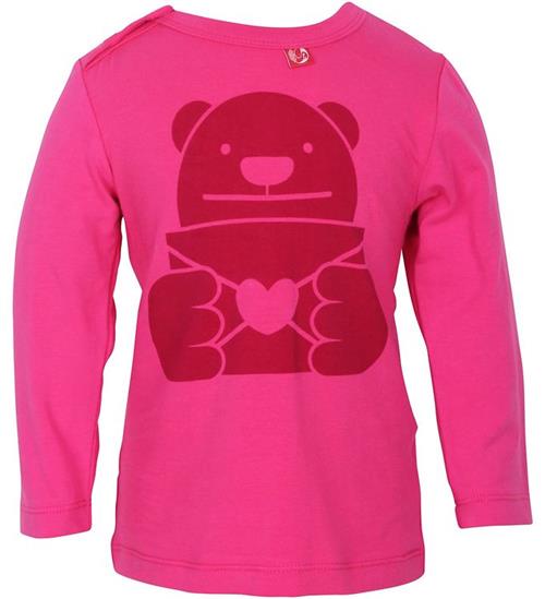 Se DanefÃ¦ Bluse - Pink m. RÃ¸d Love Letter ved KidsWorld