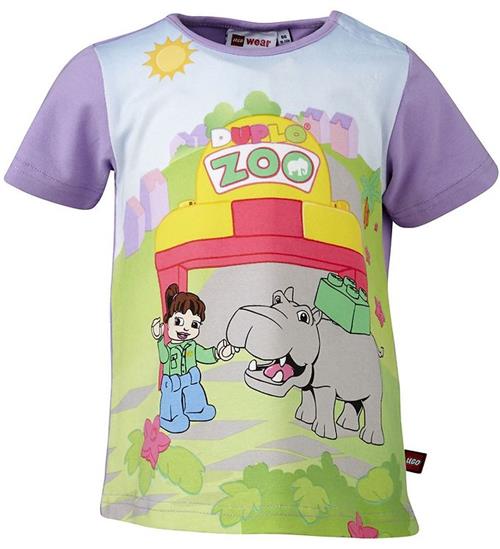 Se LEGOÂ® Wear LEGOÂ® Duplo T-shirt - Lavendel m. Zoo ved KidsWorld