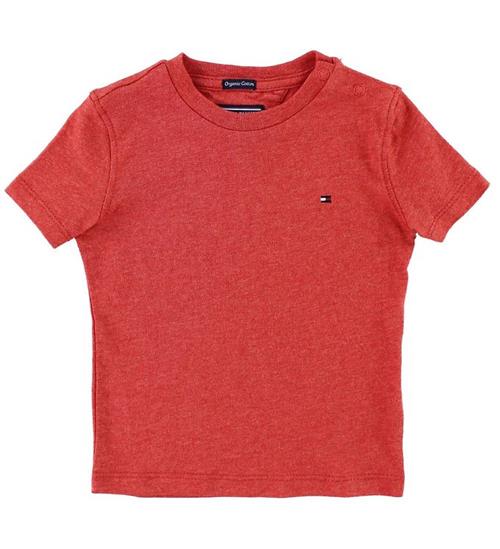 Se Tommy Hilfiger Tommy Hilfiger T-shirt - RÃ¸dmeleret ved KidsWorld