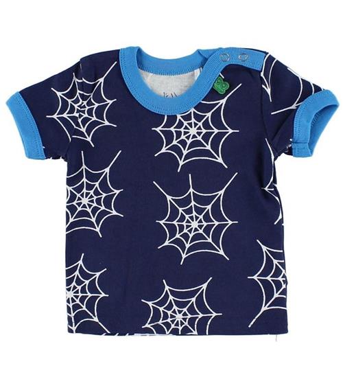 Se Freds World Freds World T-shirt - Navy m. Edderkoppespind ved KidsWorld