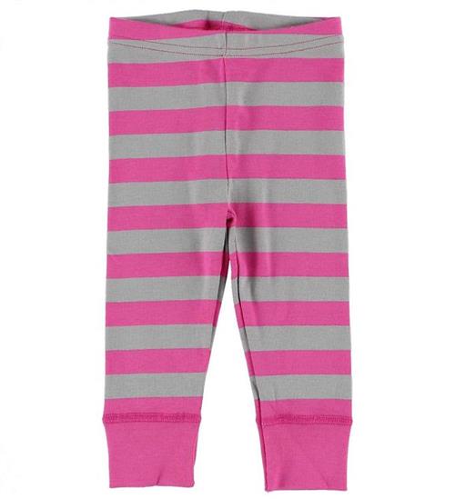 Se Katvig Katvig Leggings - Pink/GrÃ¥stribet ved KidsWorld