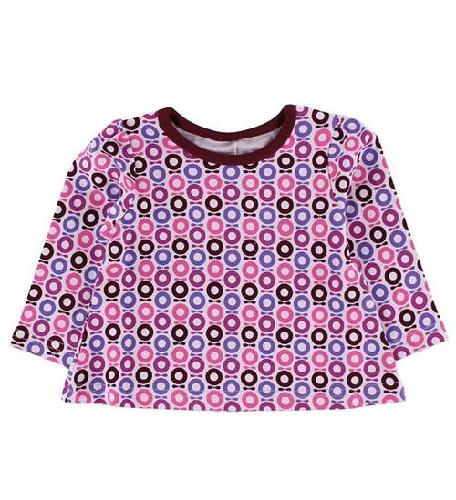 Se Katvig Bluse m. PuffÃ¦rmer - Lavendel m. Ã?bler ved KidsWorld