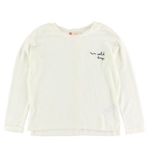 Se Roxy Bluse - Creme m. Tekst/Knapper ved KidsWorld