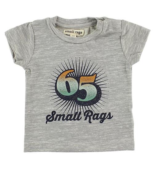 Small Rags Small Rags T-Shirt - GrÃ¥meleret m. Print