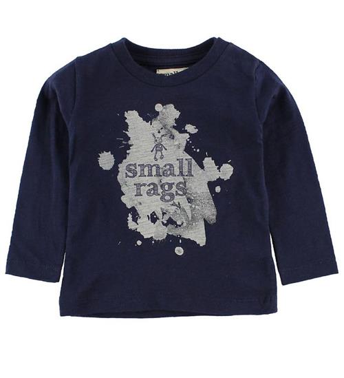 Se Small Rags Small Rags Bluse - Navy m. Print ved KidsWorld