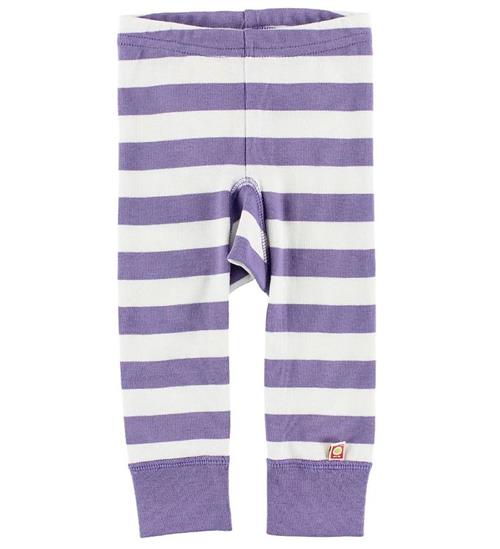 Se Katvig Leggings - Hvid/Lilla Stribet ved KidsWorld