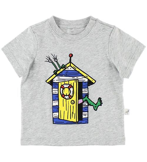 Stella McCartney Kids Stella McCartney Kids T-shirt - GrÃ¥meleret m. Hus