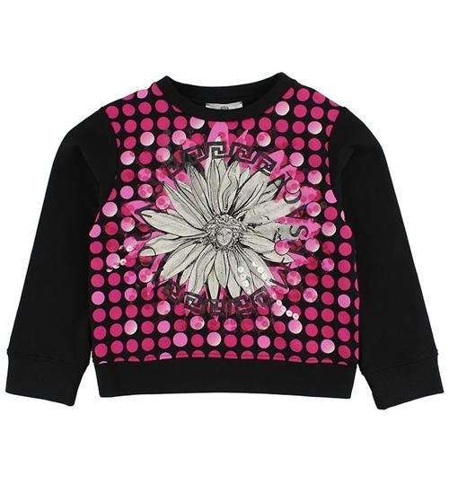 Versace Young Versace Sweatshirt - Sort m. Pink/Medusa