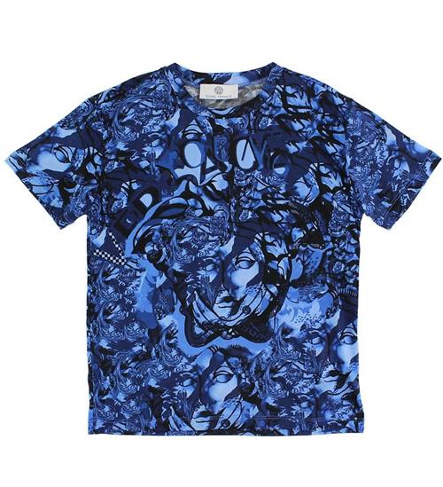 Se Versace Young Versace T-shirt - BlÃ¥ m. Print ved KidsWorld