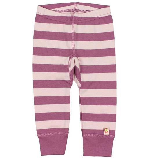 Se Katvig Classics Leggings - Lys Rosa/Lillastribet ved KidsWorld