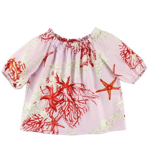 Se Versace Young Versace Bluse - 3/4 - Rosa m. Print ved KidsWorld