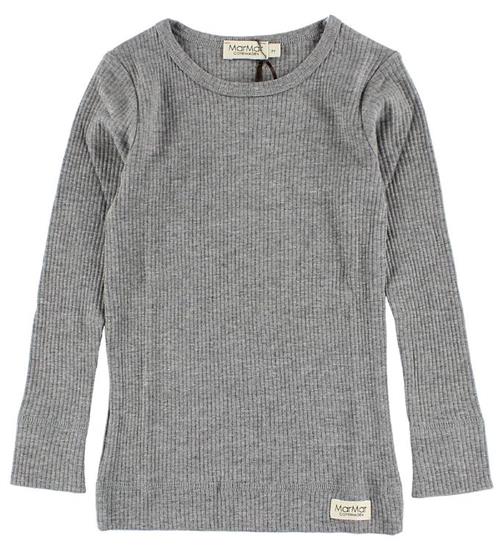 Se MarMar Bluse - Rib - Modal - GrÃ¥meleret ved KidsWorld