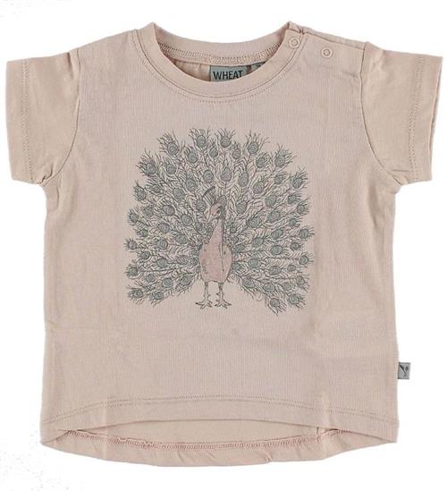 Se Wheat T-shirt - Powder m. PÃ¥fugl ved KidsWorld