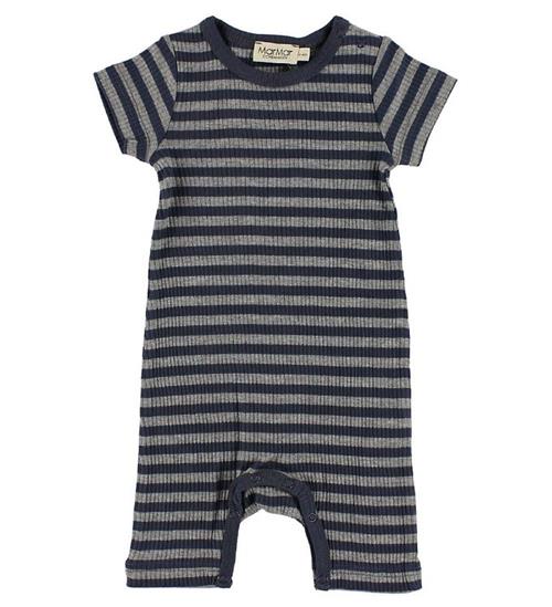 Se MarMar MarMar Sommerdragt - Rib - Navy/GrÃ¥stribet ved KidsWorld