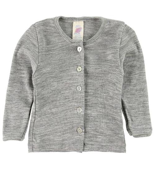 Se Engel Cardigan - Uld/Silke - GrÃ¥meleret ved KidsWorld