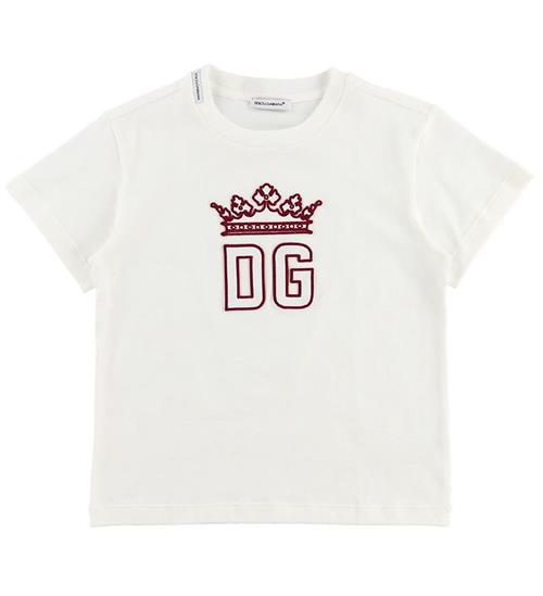 Dolce & Gabbana Dolce & Gabbana T-shirt - Hawaii - Hvid m. RÃ¸d