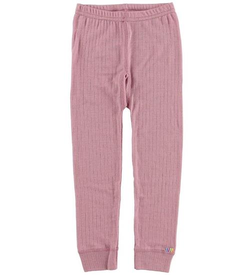 Se Joha Leggings - Uld - StÃ¸vet Rosa ved KidsWorld