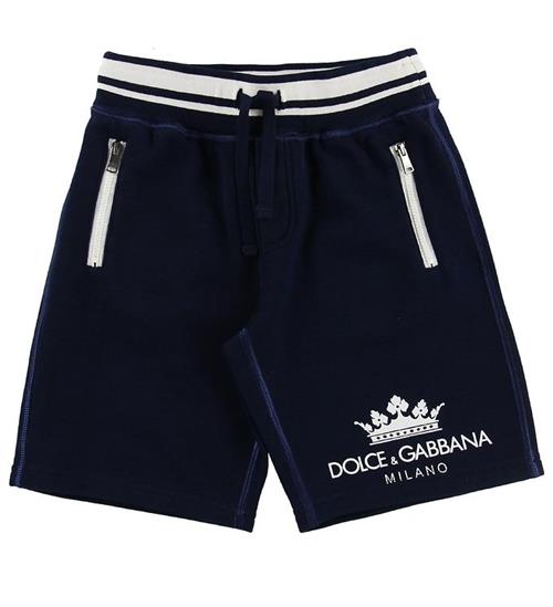 Dolce & Gabbana Shorts - Sweat - Navy m. Logo