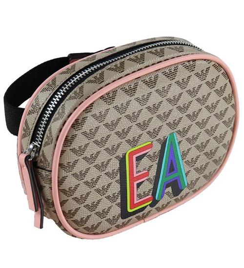 Se Emporio Armani Emporio Armani BÃ¦ltetaske - Ecru/LyserÃ¸d m. Logo ved KidsWorld