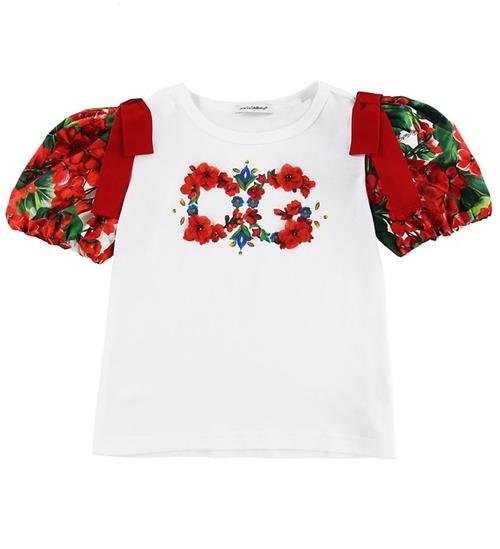 Se Dolce & Gabbana T-shirt - Portofino - Hvid ved KidsWorld