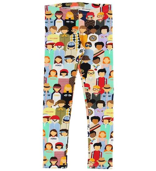 Se Fendi Kids Leggings - Fendi Family ved KidsWorld