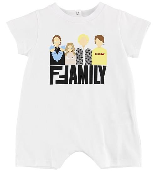 Fendi Fendi Kids Sommerdragt - Hvid m. Fendi Family