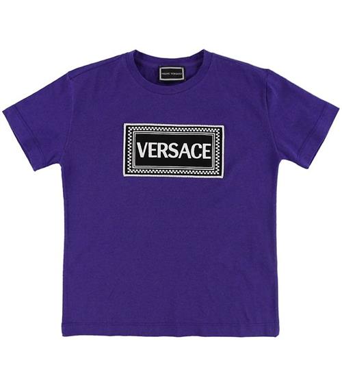 Versace Young Versace T-shirt - MÃ¸rkeblÃ¥ m. Logo