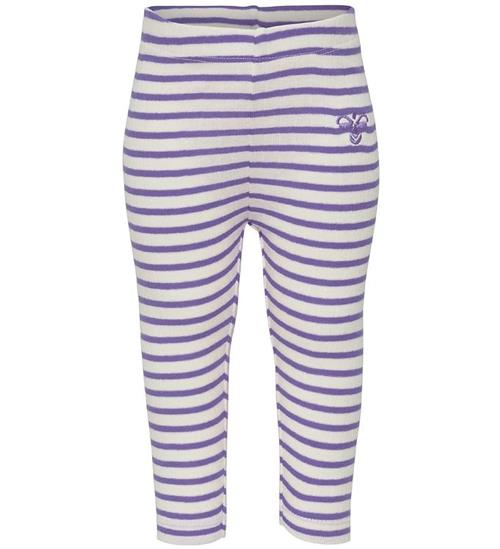 Se Hummel Hummel Leggings - HMLBalto - Lillastribet ved KidsWorld