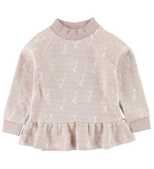 Se Mini A Ture Mini Q Ture Bluse - Kicka - Hvid m. Glitter/Katte ved KidsWorld