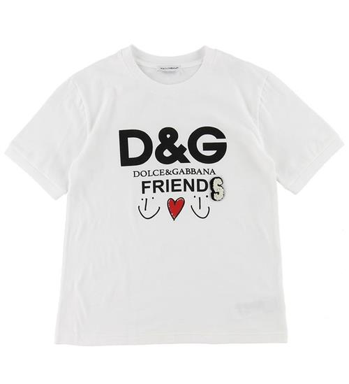 Dolce & Gabbana T-shirt - Hvid m. Logo