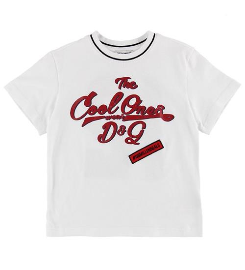 Se Dolce & Gabbana Dolce & Gabbana T-shirt - Millennials - Hvid m. Tekst ved KidsWorld