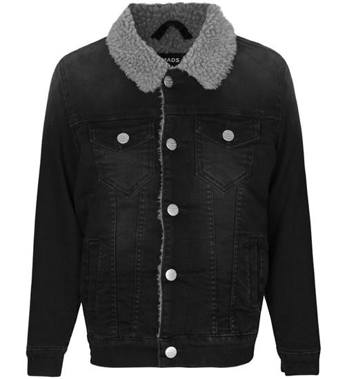 Mads NÃ¸rgaard Denimjakke m. For - Ziggilo Sherpa - Sort Denim