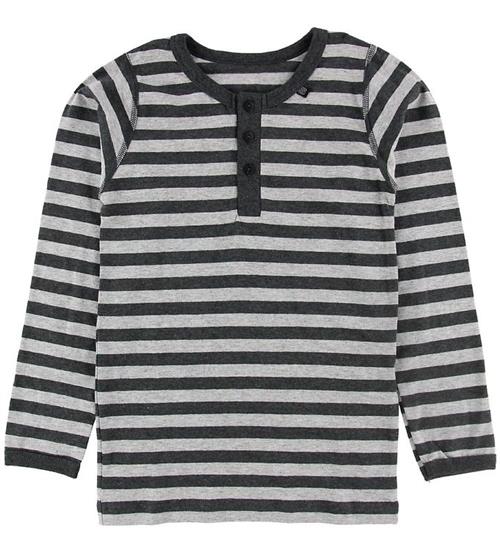 Se Say-So Bluse m. Knapper - GrÃ¥stribet ved KidsWorld