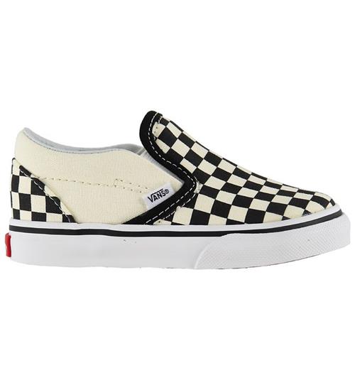 Se Vans Sko - Classic Slip-on - Sort/Hvid Ternet ved KidsWorld