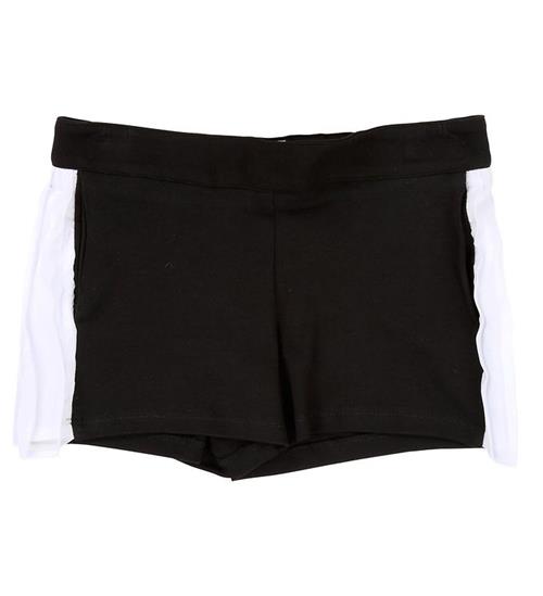 Se Karl Lagerfeld Shorts - Sort/Hvid m. FlÃ¦ser ved KidsWorld