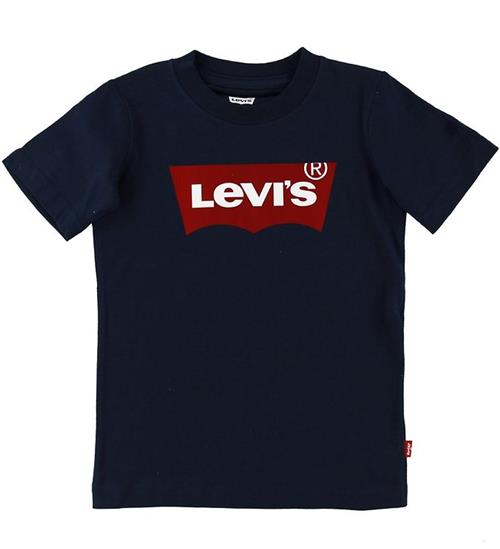 Se Levis T-shirt - Batwing - Navy m. Logo ved KidsWorld