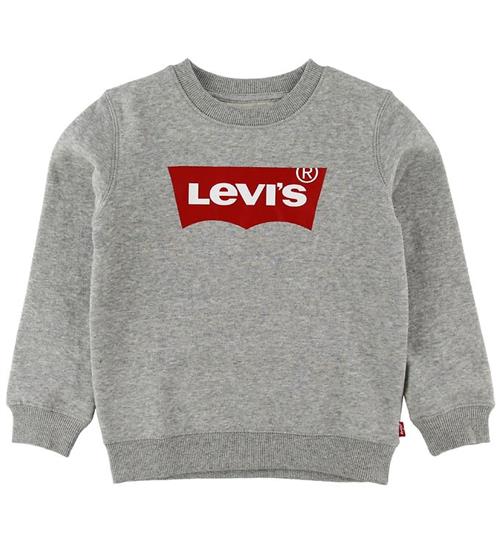 Se Levis Levis Sweatshirt - Batwing Crew Neck - GrÃ¥meleret ved KidsWorld