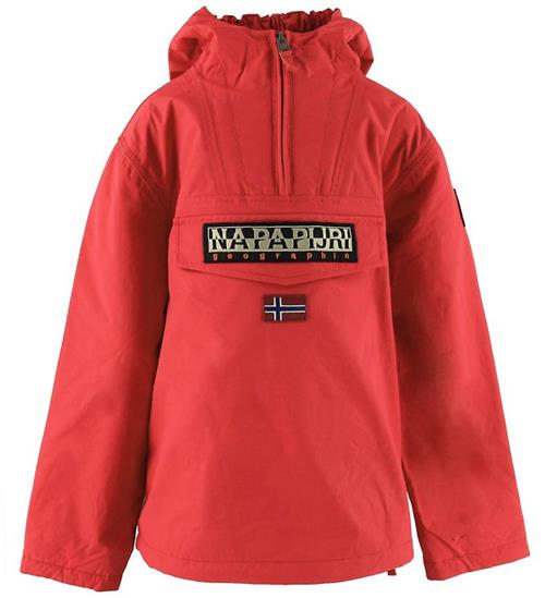 Se Napapijri Napapijri Vinterjakke - Rainforest Anorak - High Risk Red ved KidsWorld