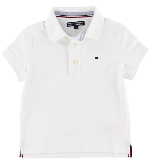 Se Tommy Hilfiger Polo - Tommy - Hvid ved KidsWorld