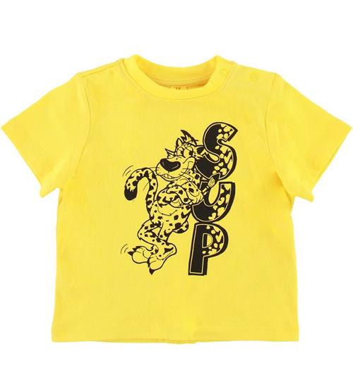 Stella McCartney Kids Stella McCartney Kids T-shirt - Gul m. Leopard